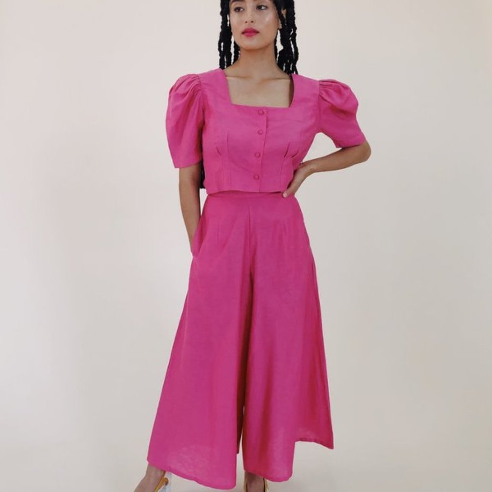 Hannah Kristina Metz Fuschia Top